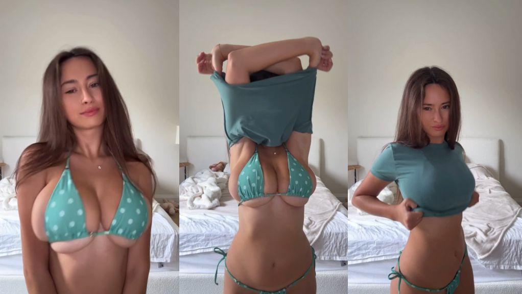 Cecilia Rose Bouncing Her Huge Boobs Striptease Onlyfans Video Leaked