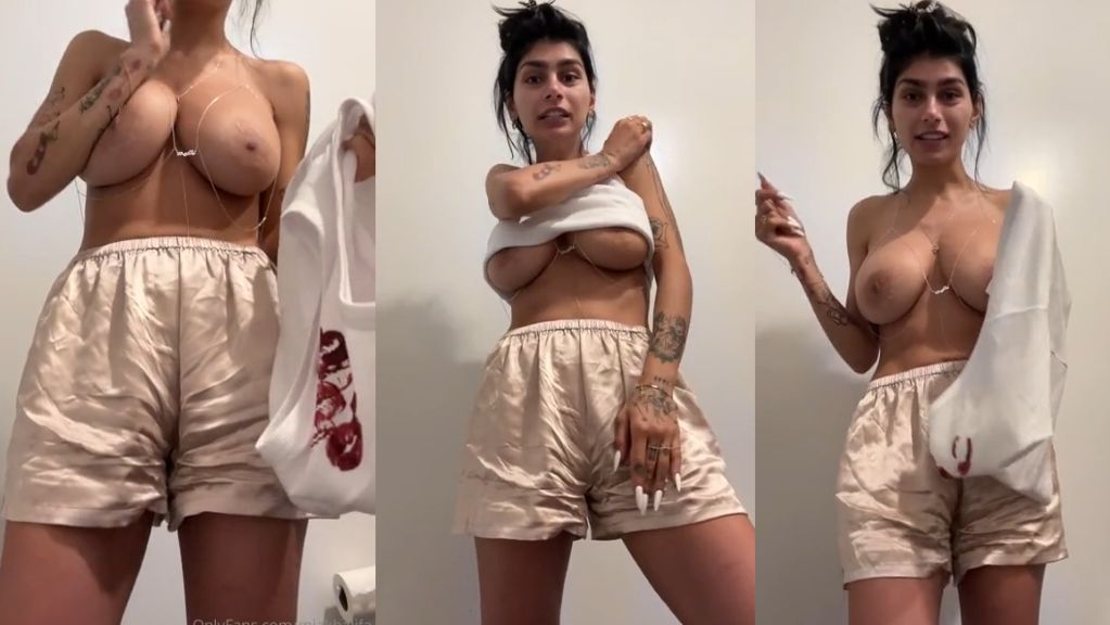 Mia Khalifa Morning Strip Tease Sextape Onlyfans Video Leaked