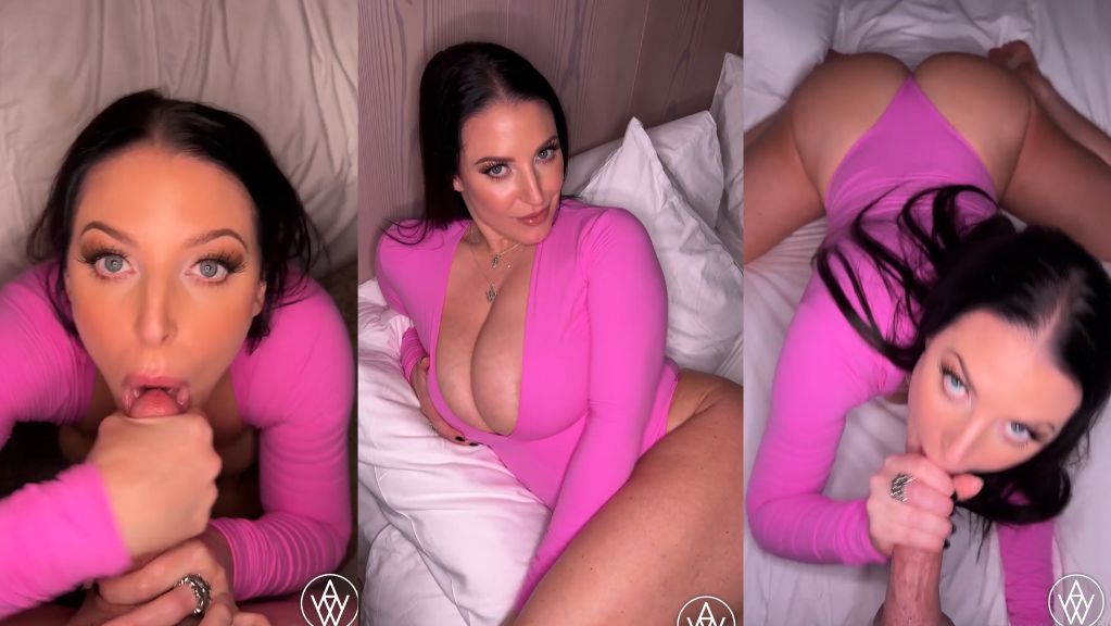 Angela White Swallows Cum After Sloppy Blowjob Onlyfans Video Leaked